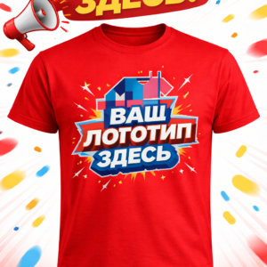 Корпоративная футболка с большим логотипом
